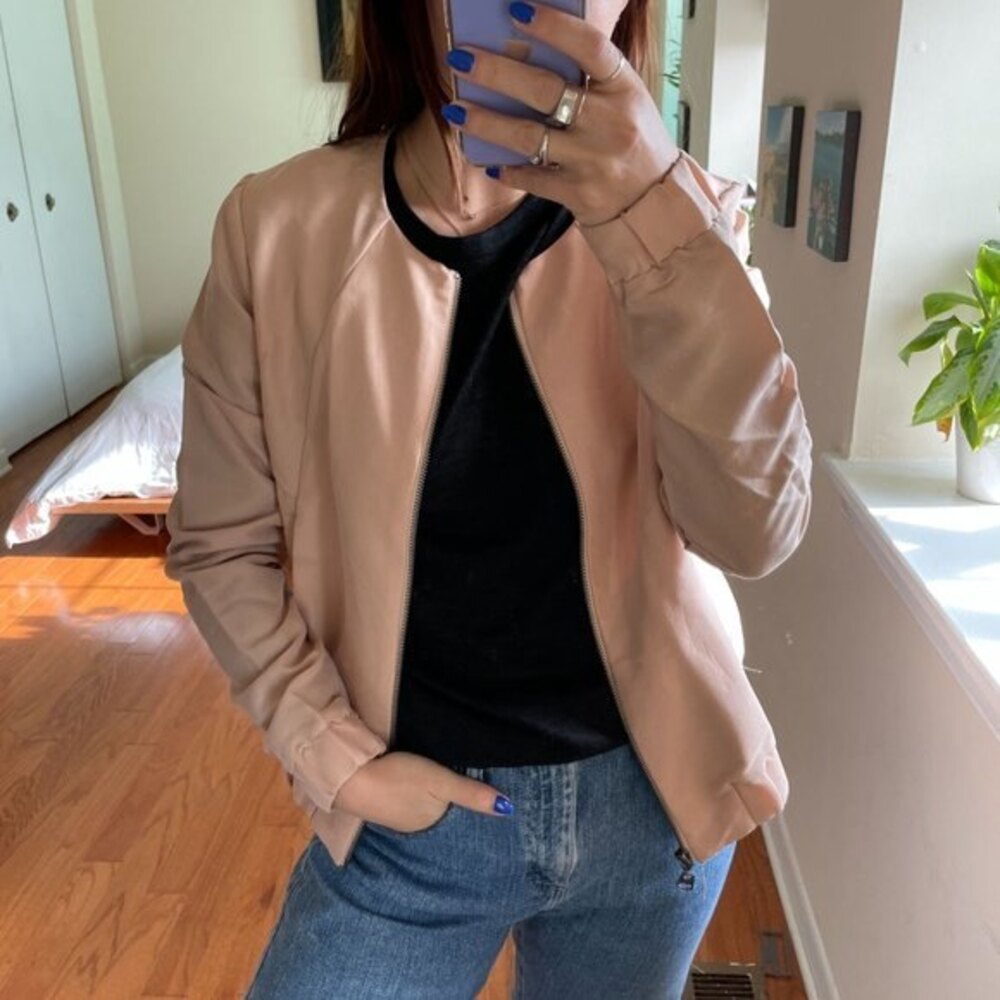 Splendid Zip Up Lightweight Jacket Pink Size XS